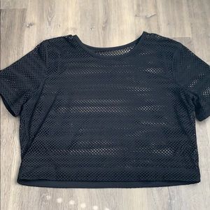 2 for $15 Lululemon black mesh Short Sleeve Top